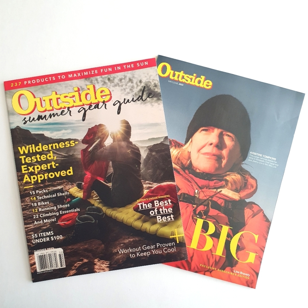 Outside Magazine May/June, 2023 Kristine Tompkins + Summer Gear Guide, 2023